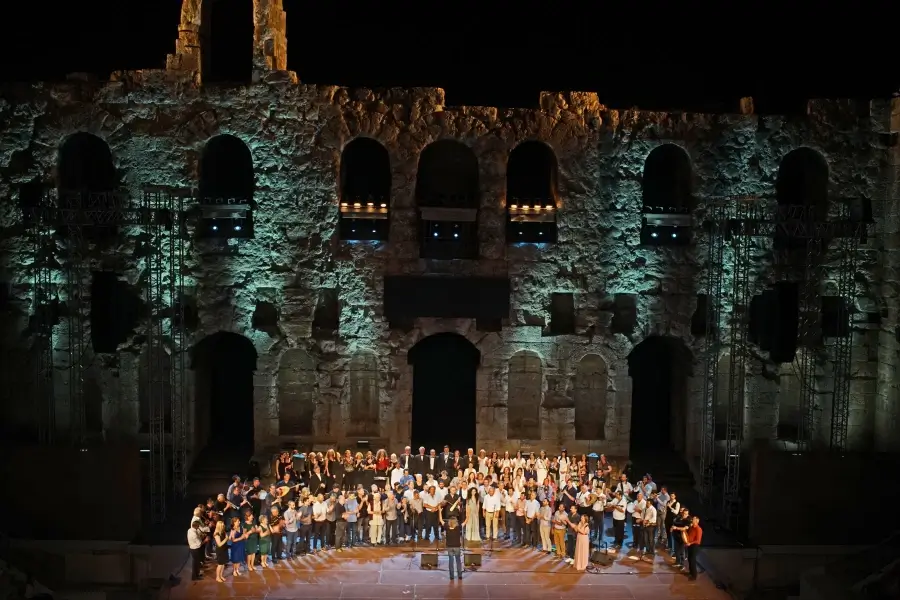 Ηρώδειο, Εγνατία, με όλα τα συγκροτήματα © Αρχείο Νίκου Κυπουργού